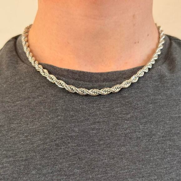 Basic rope chain necklace - Picture 1 of 5